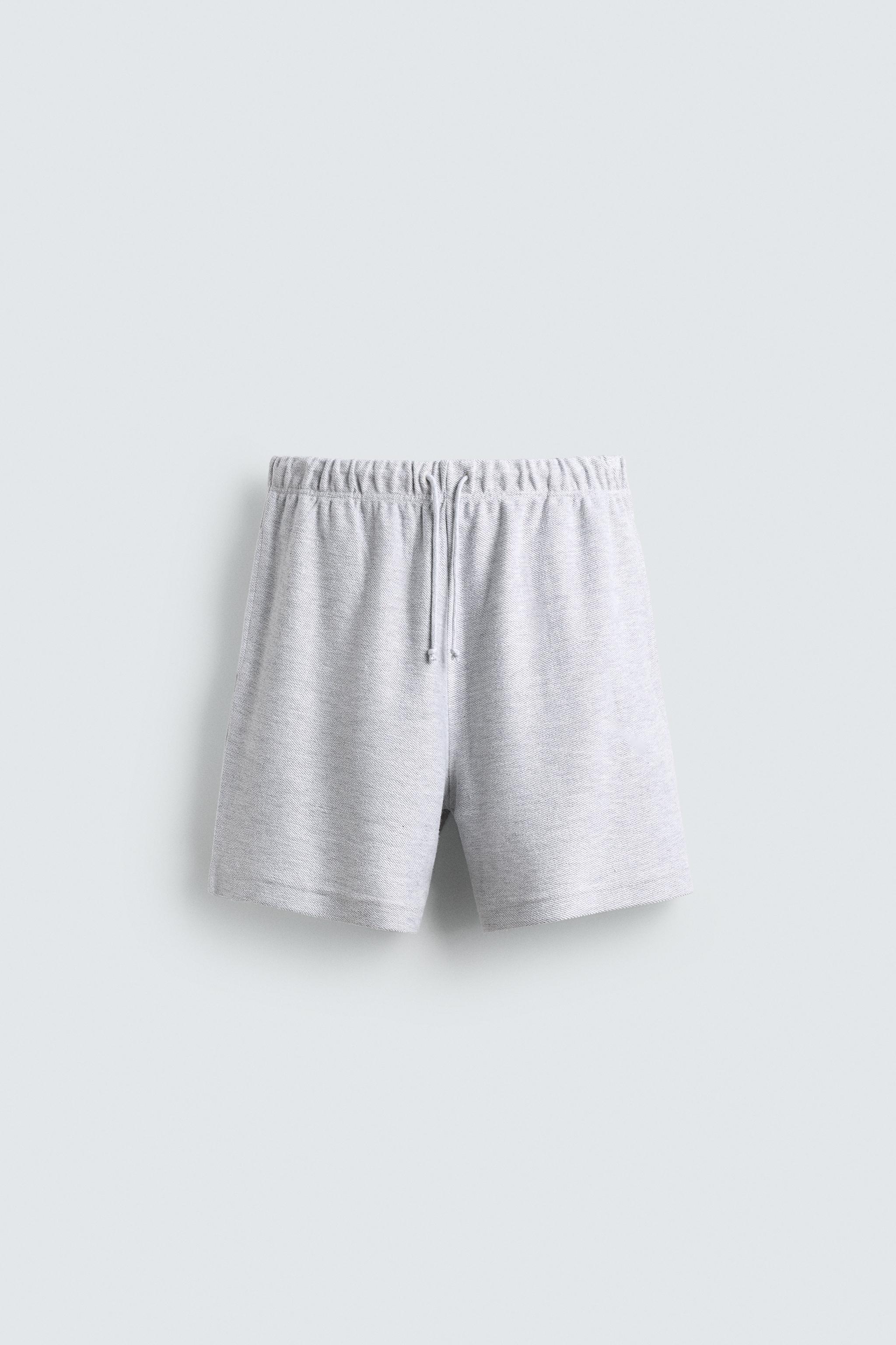 TEXTURED RELAXED FIT JOGGER SHORTS